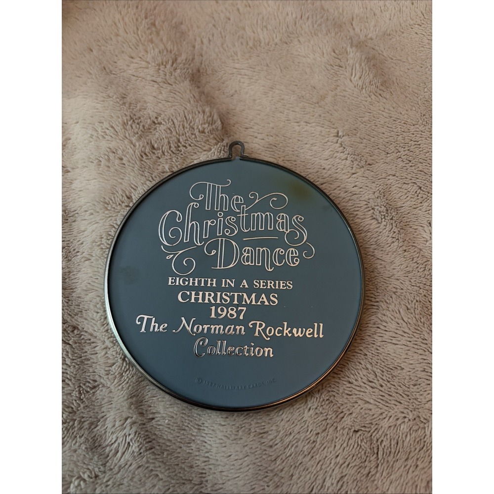 1980-1987 Hallmark Norman Rockwell Cameo Christmas Tree Ornament Set of 4 - Picture 3 of 9